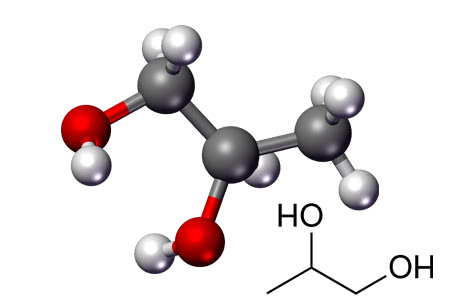 プロピレングリコールの化学構造
